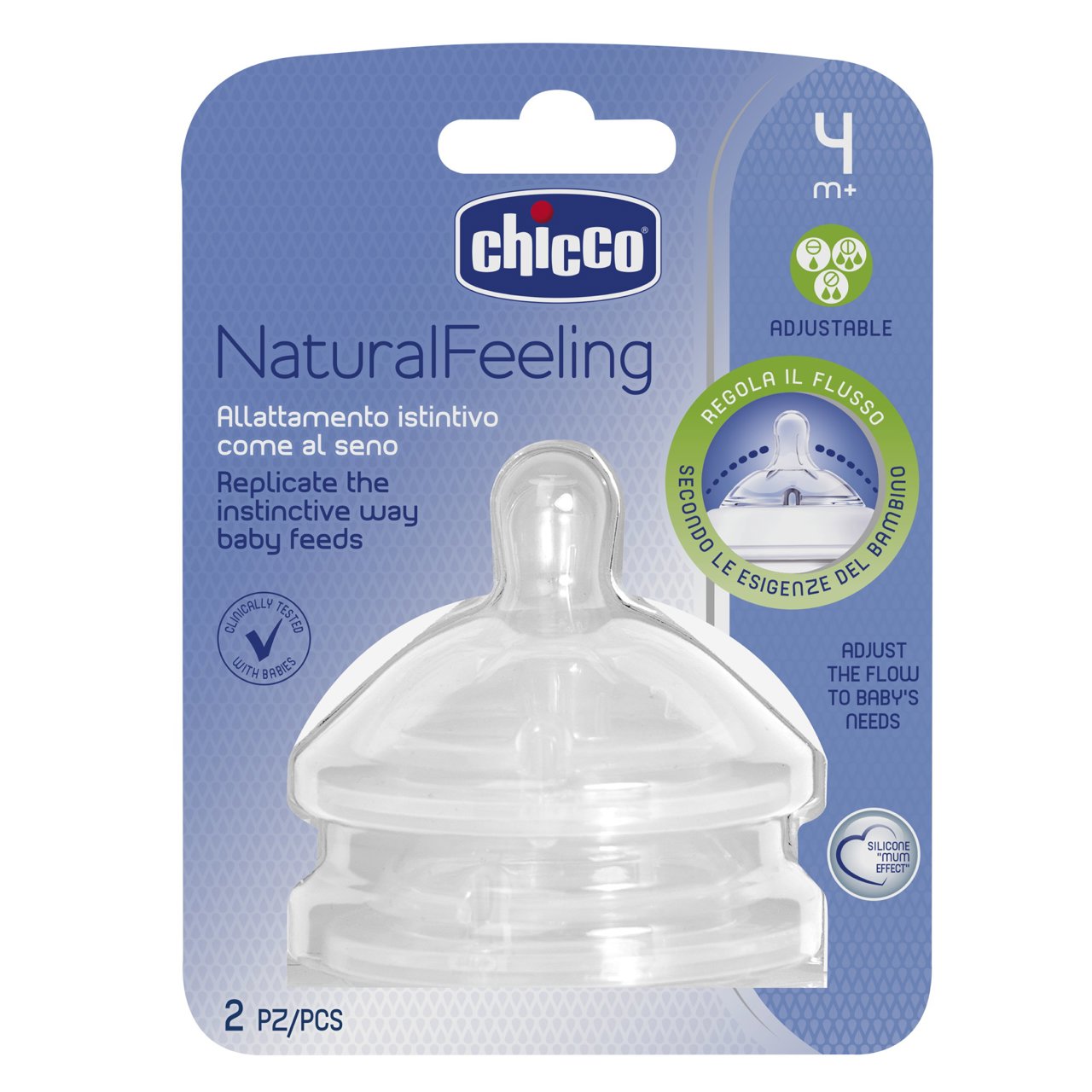 Chicco Flaschensauger Natural Feeling Silikon