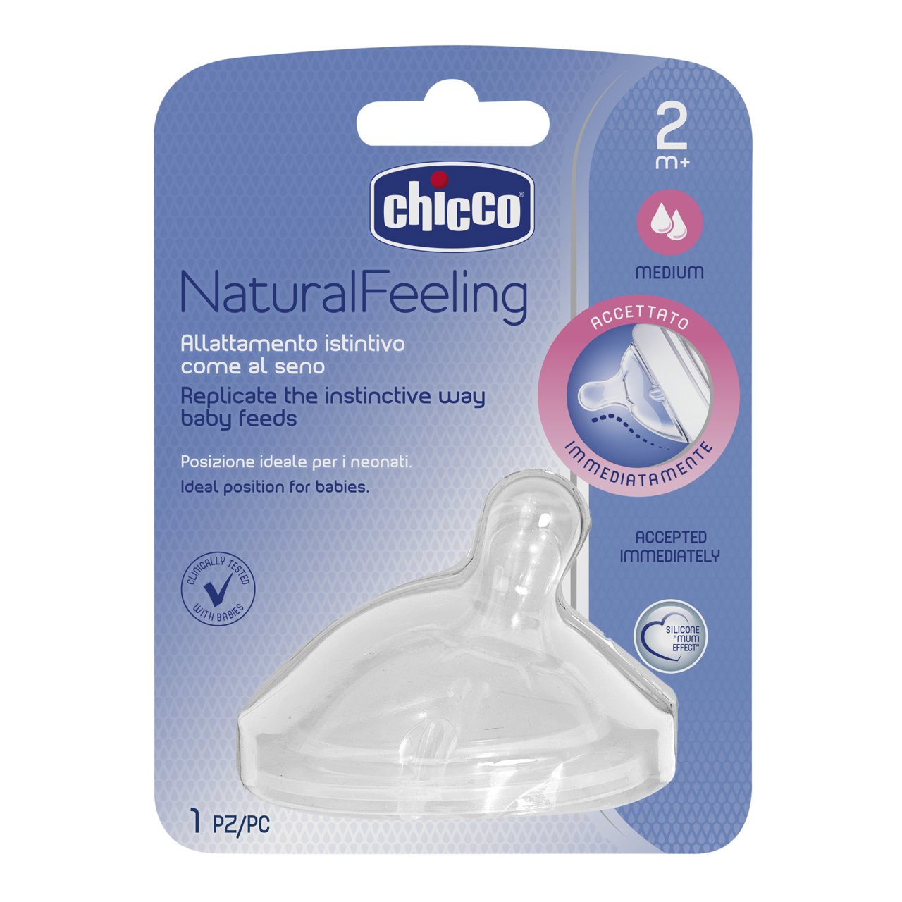 Chicco Flaschensauger Natural Feeling Silikon