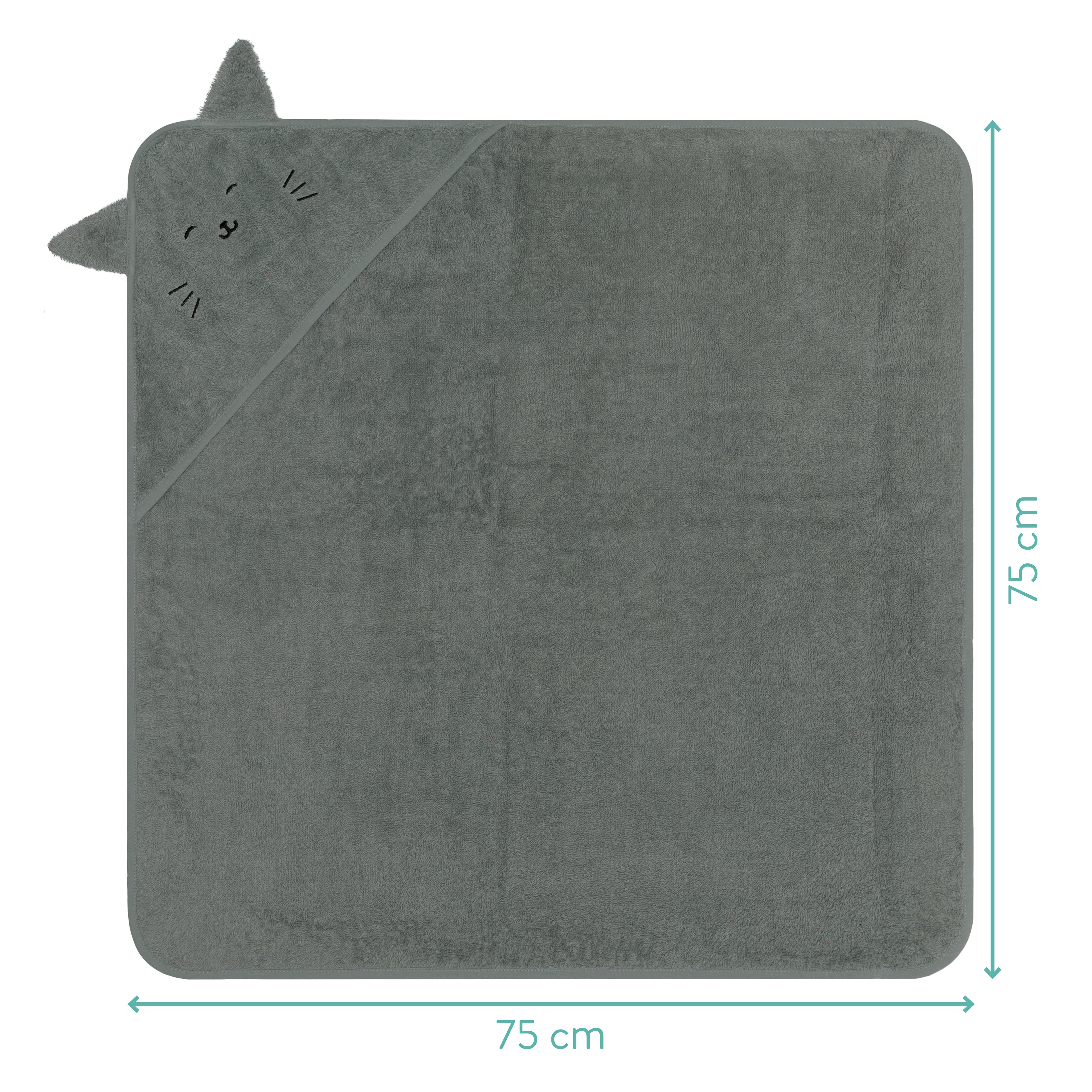 Fillikid Kapuzenbadetuch 75x75cm