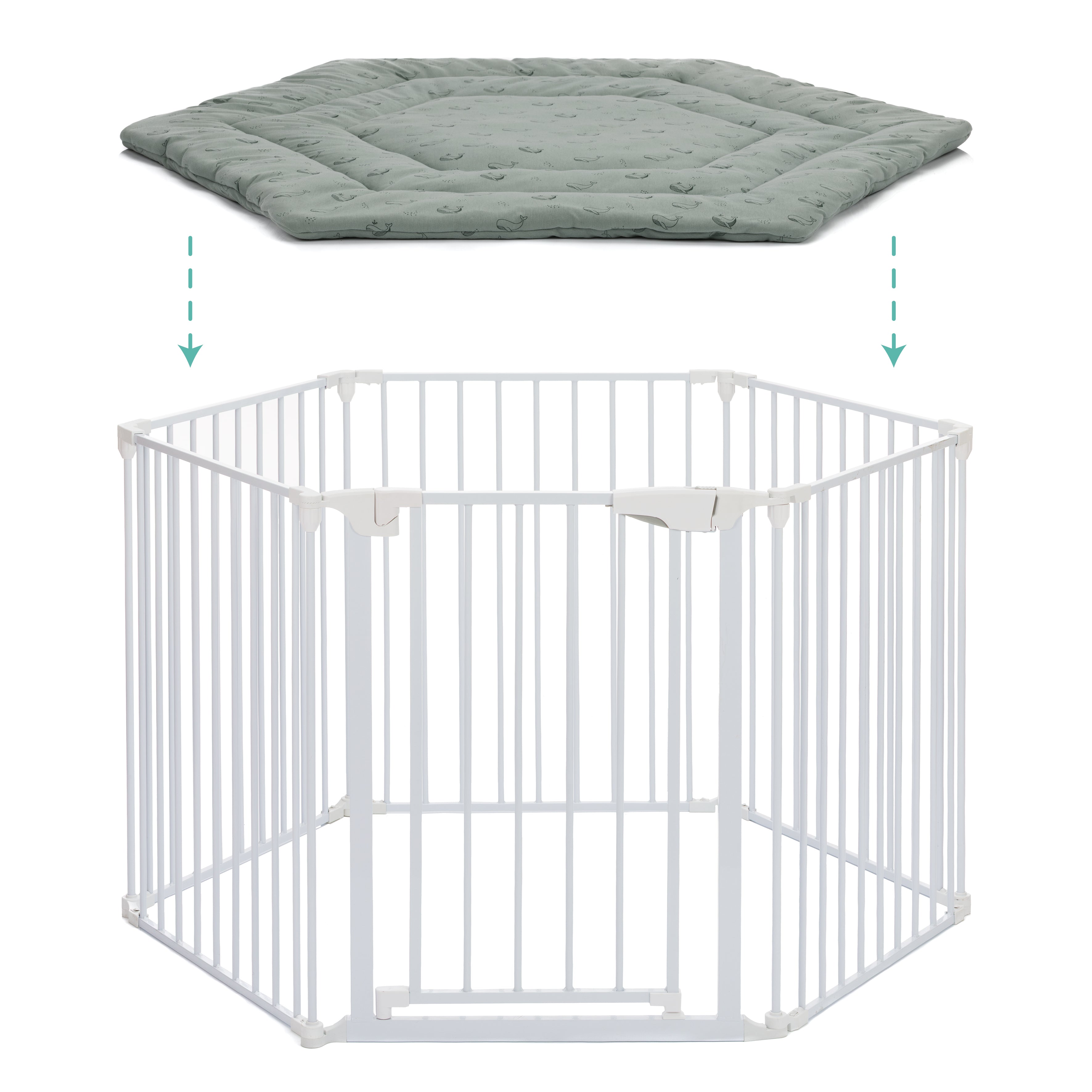 Fillikid Laufgittereinlage 6-ecker Jersey - wal grün