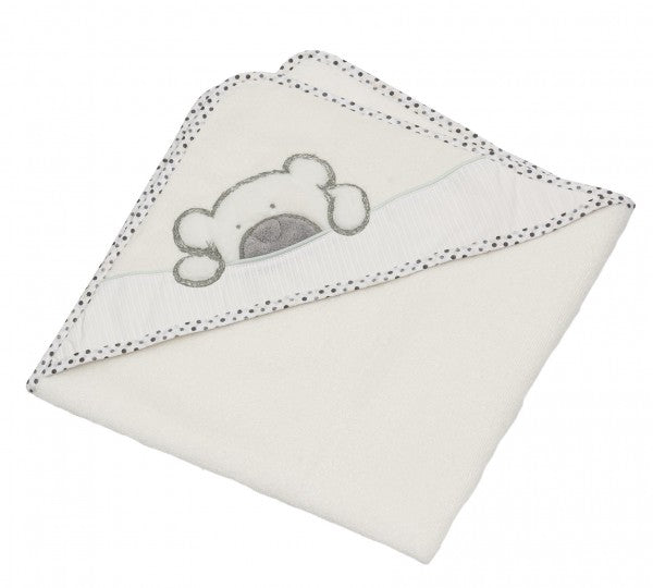 BeBe`s Collection Kapuzenbadetuch Big Willi grau 100x100cm *SALE*