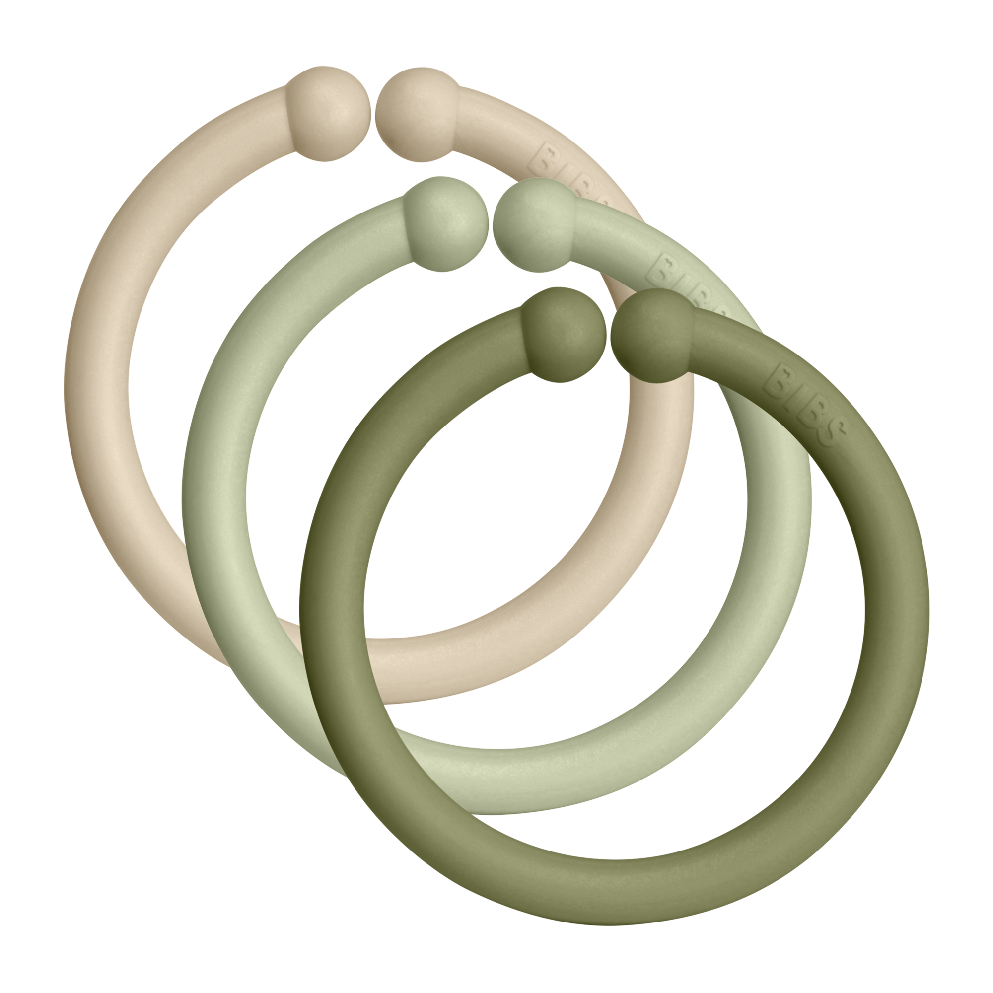 BIBS Kinderwagenkette Loops 12-teilig