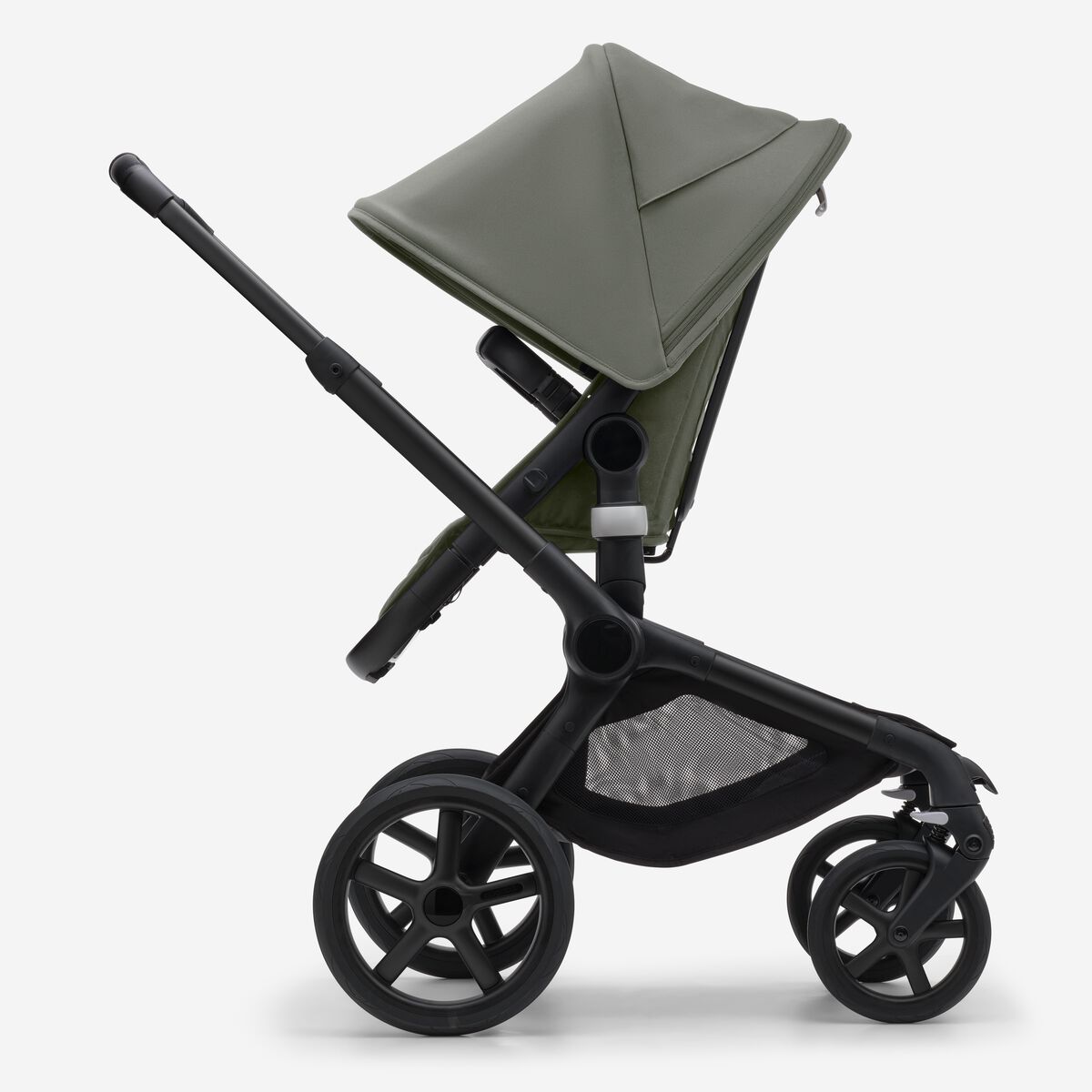 Bugaboo Fox 5 komplett Schwarz/ waldgrün - waldgrün