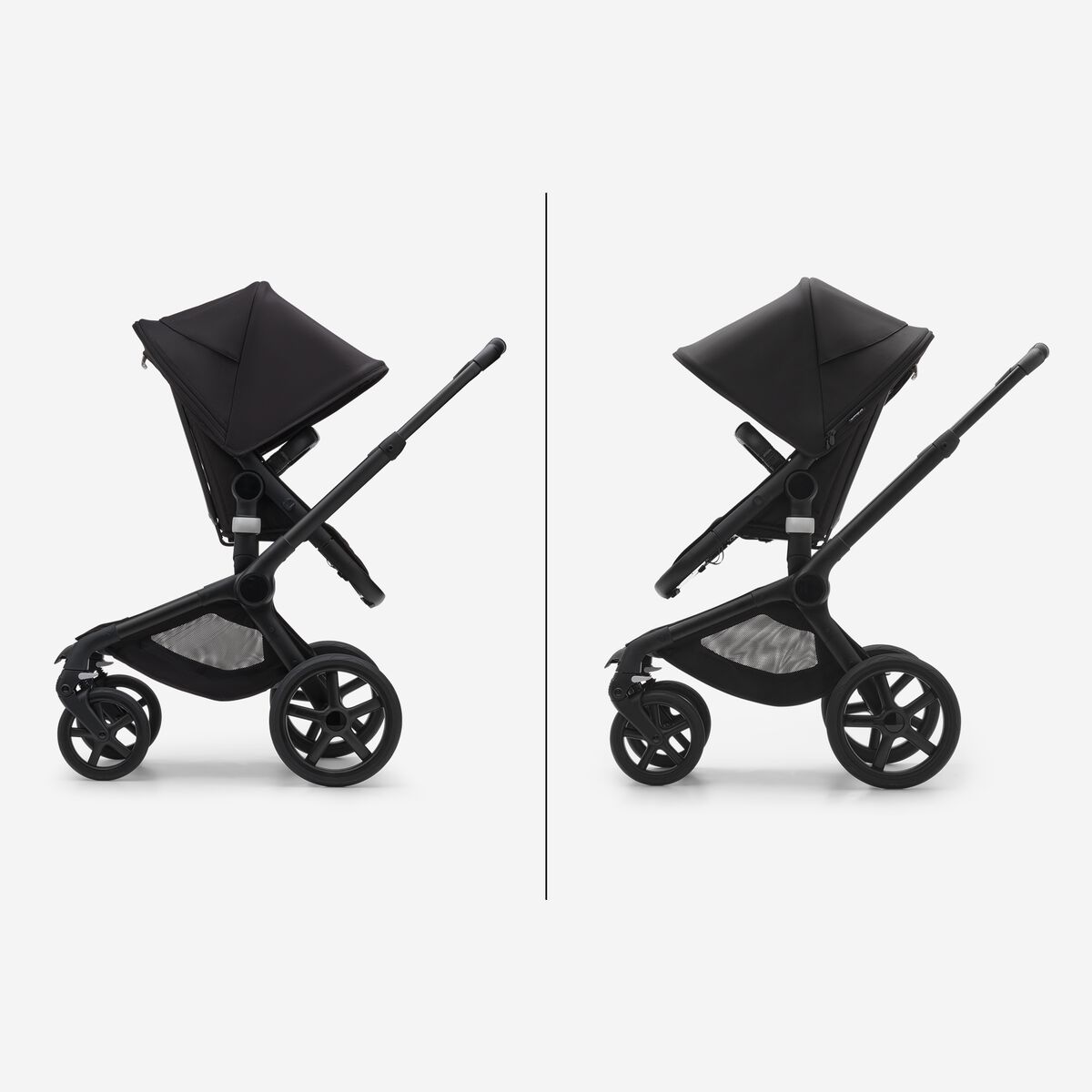 Bugaboo Fox 5 komplett Schwarz/ waldgrün - waldgrün