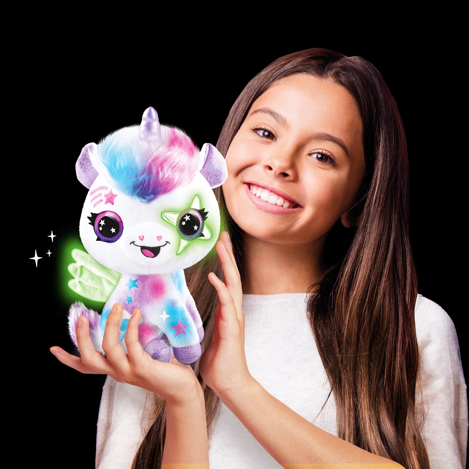 PAKA Airbrush Plush Collector Glow in the dark Unicorn
