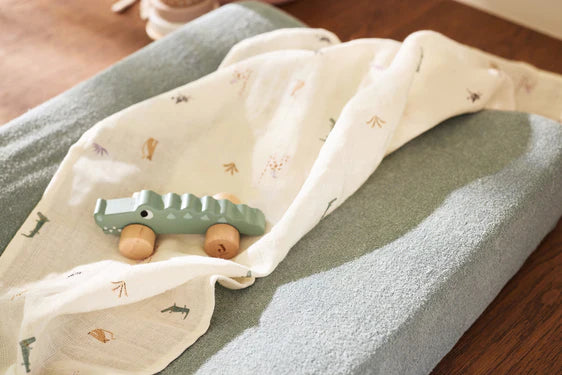 Jollein Wickelauflagenbezug Frottee 50x70 cm Sea Green