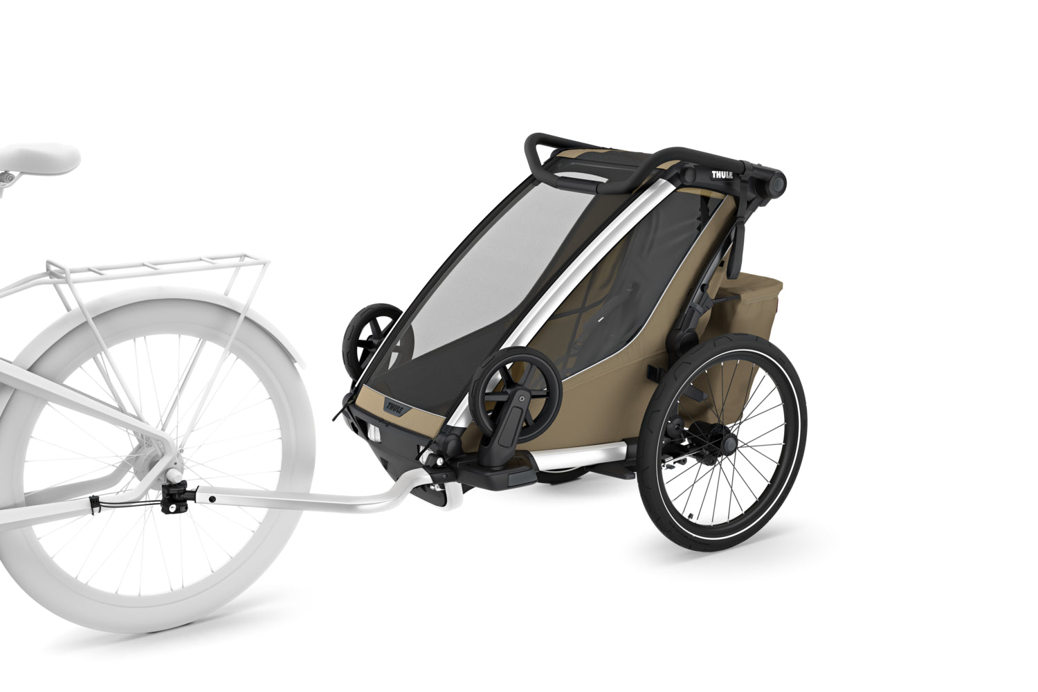 Thule Chariot Fahrradanhänger Cross 2 single alu/faded khaki