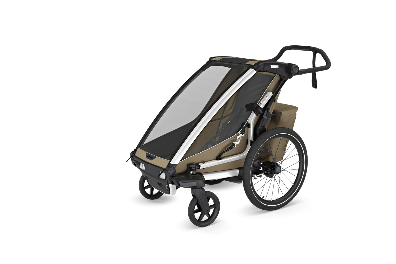 Thule Chariot Fahrradanhänger Cross 2 single alu/faded khaki
