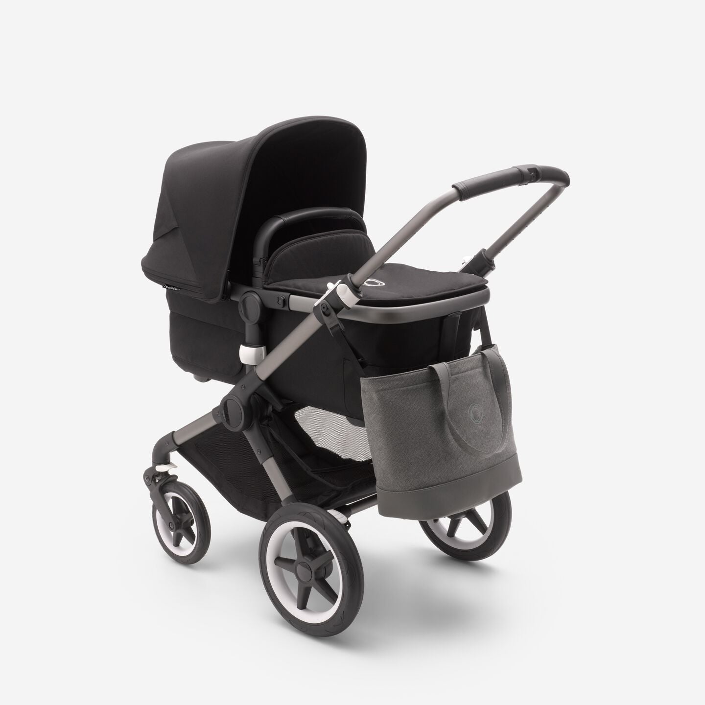 Bugaboo Wickeltasche grau melliert