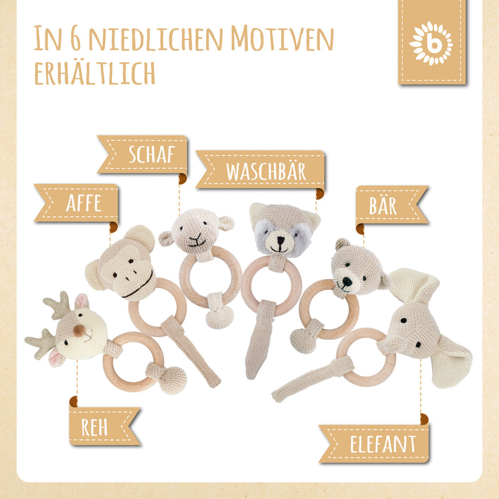 Bieco Greifling Schaf mit Rassel