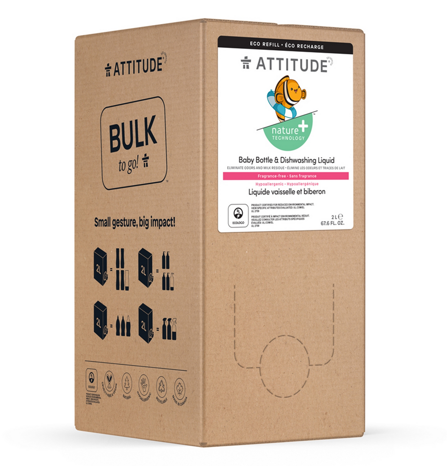 ATTITUDE LittleOnes Geschirr- und Fläschchenspülmittel Refill 2 Liter