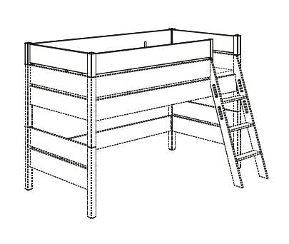 PAIDI TIAGO Sicherheits-Ergänzungen für Spiel-, Hoch- und Etagenbetten