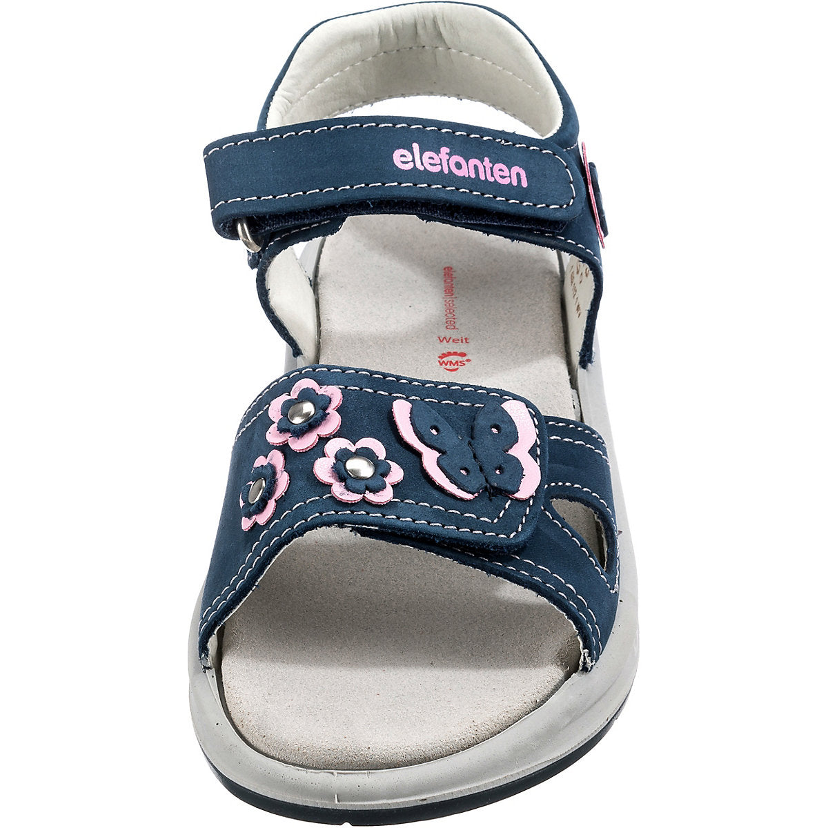Elefanten Klett-Sandalen FUNNY FIONA in blau-rosa