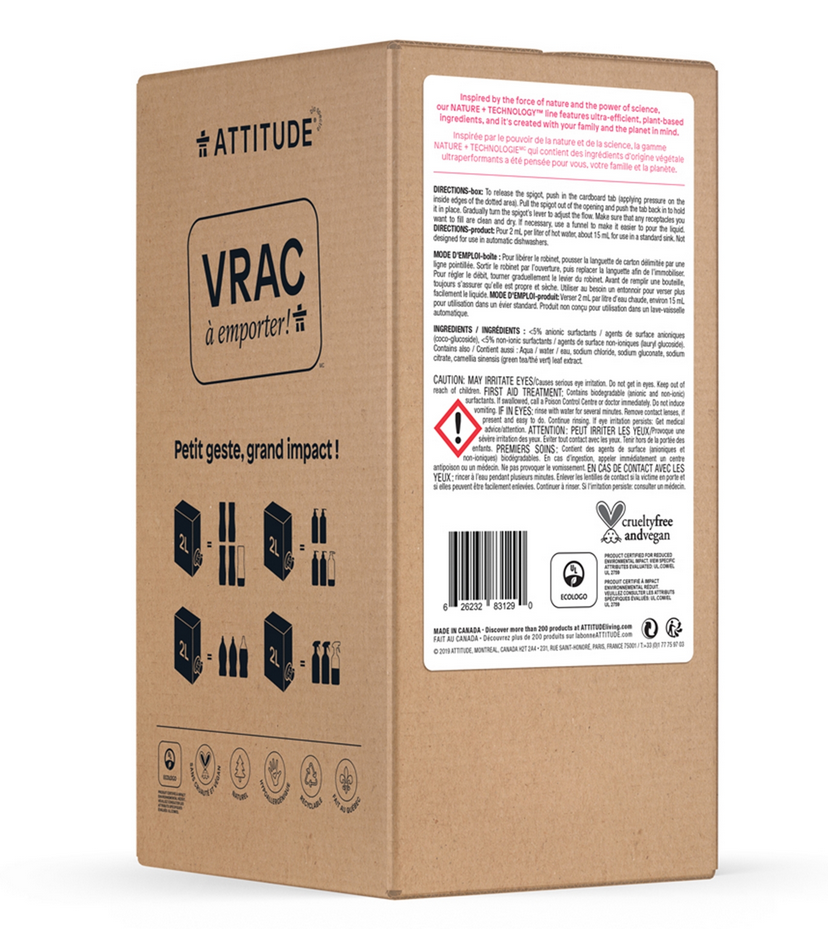 ATTITUDE LittleOnes Geschirr- und Fläschchenspülmittel Refill 2 Liter