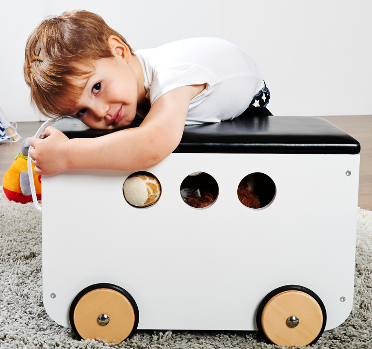 Pinolino Spielzeugkiste mit Rollen 'Jim'