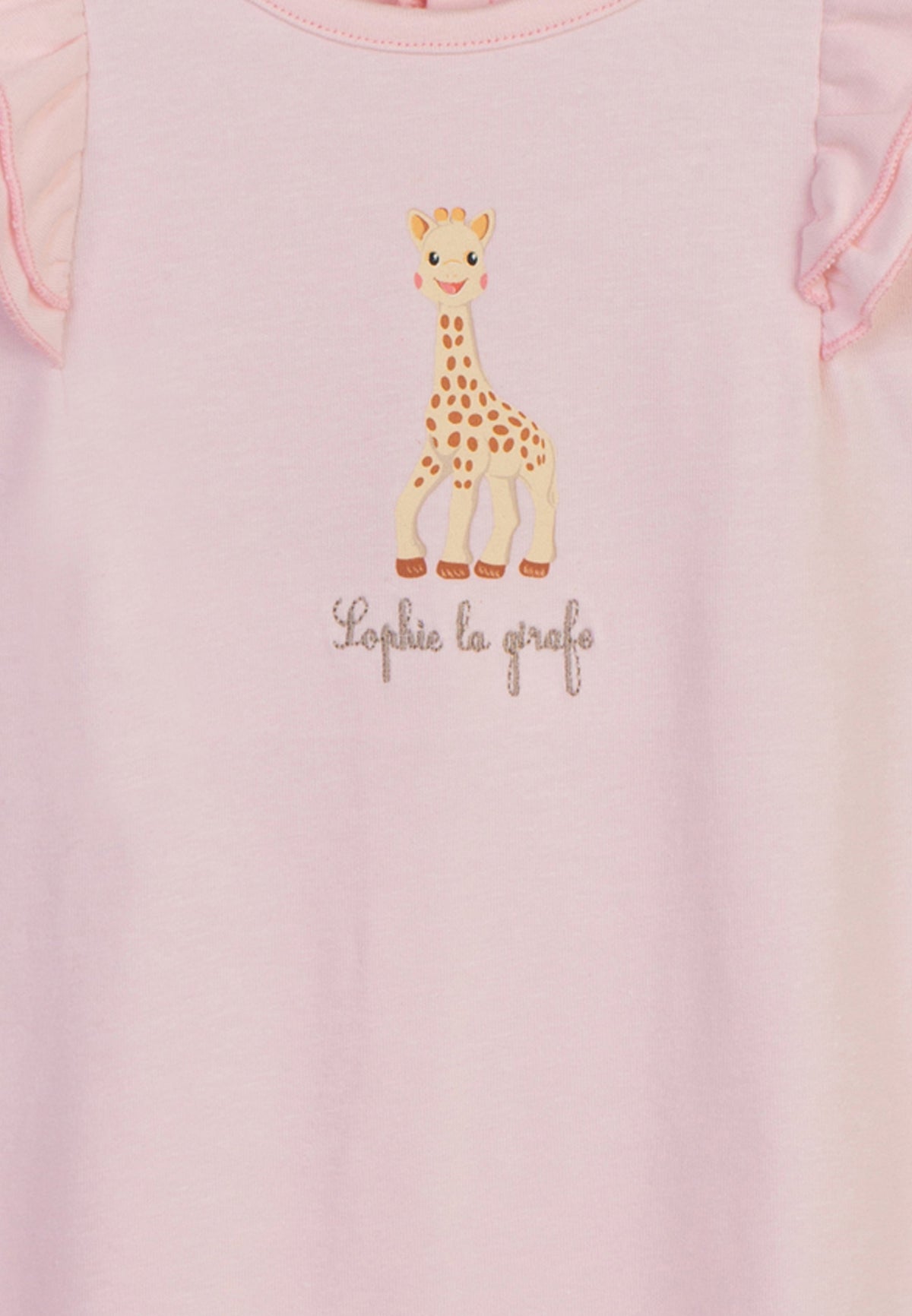 Sophie La Girafe Strampler barely pink