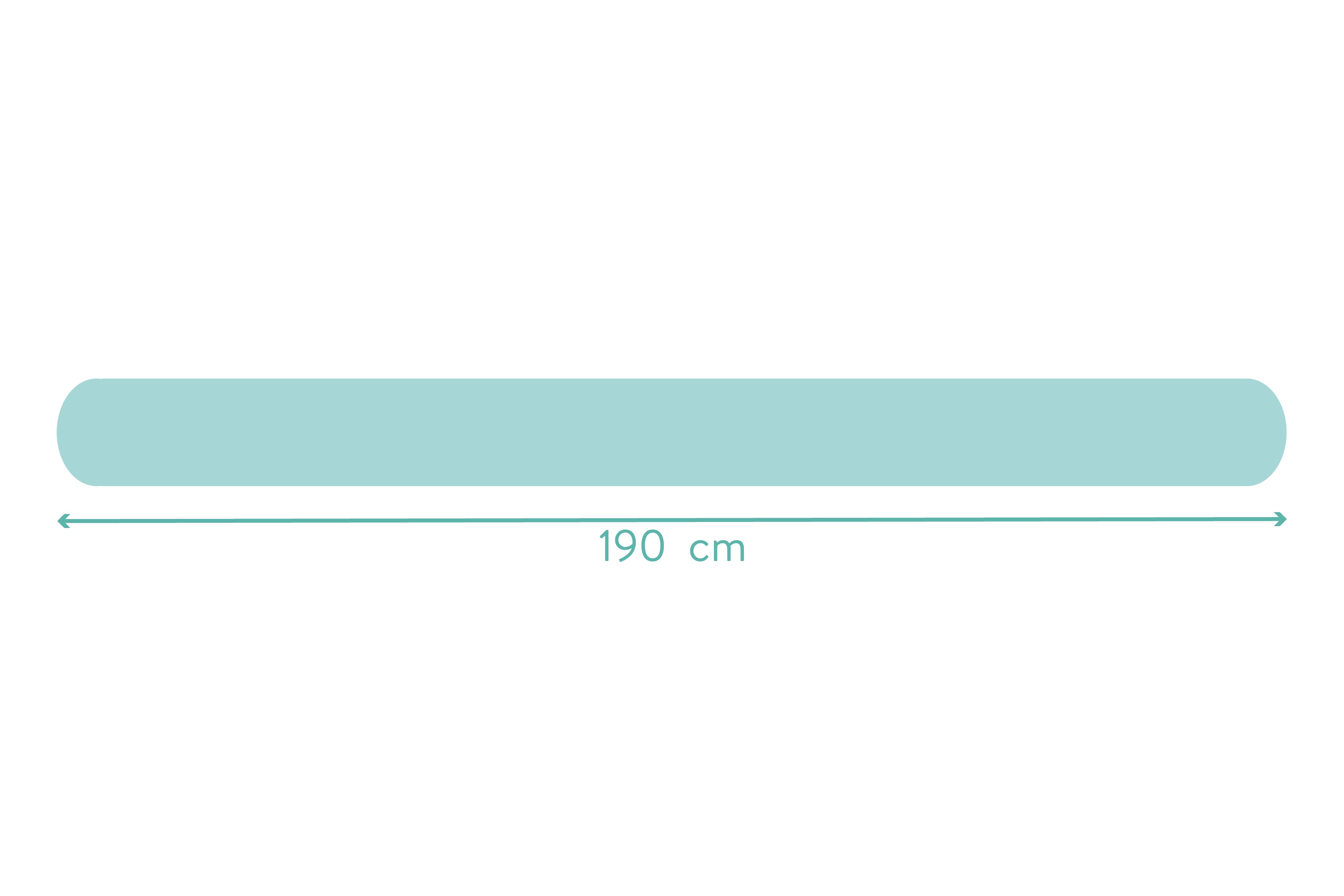 Fillikid Bettwurm 190 cm Luxe Koala rose