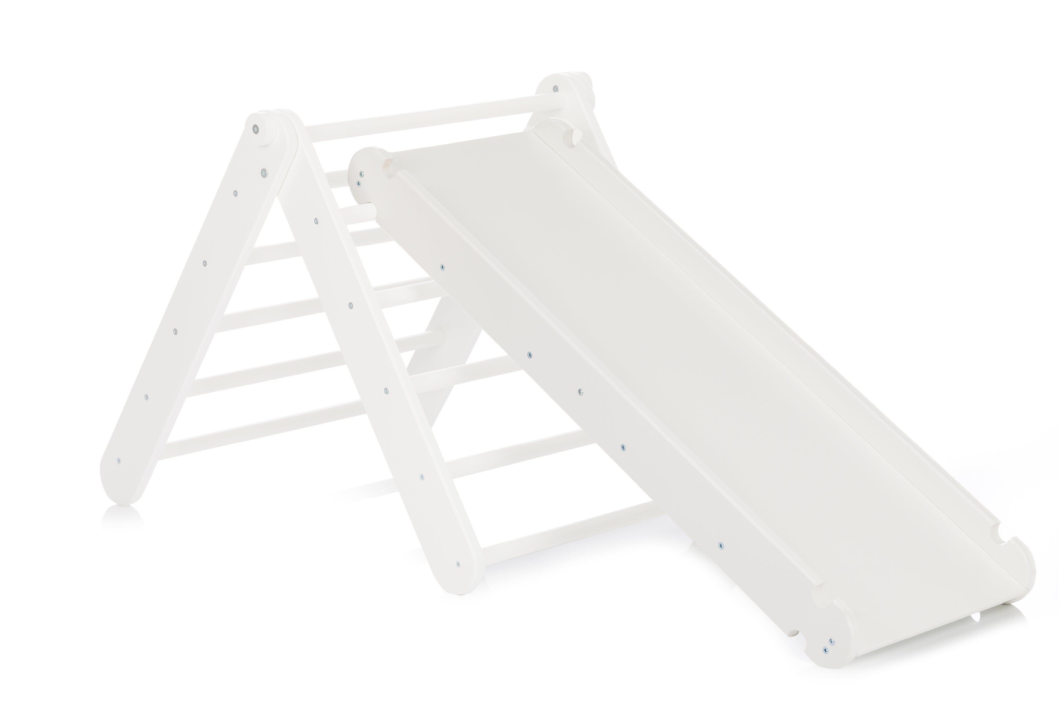 Fillikid Kletterdreieck mit Rutschbrett weiss