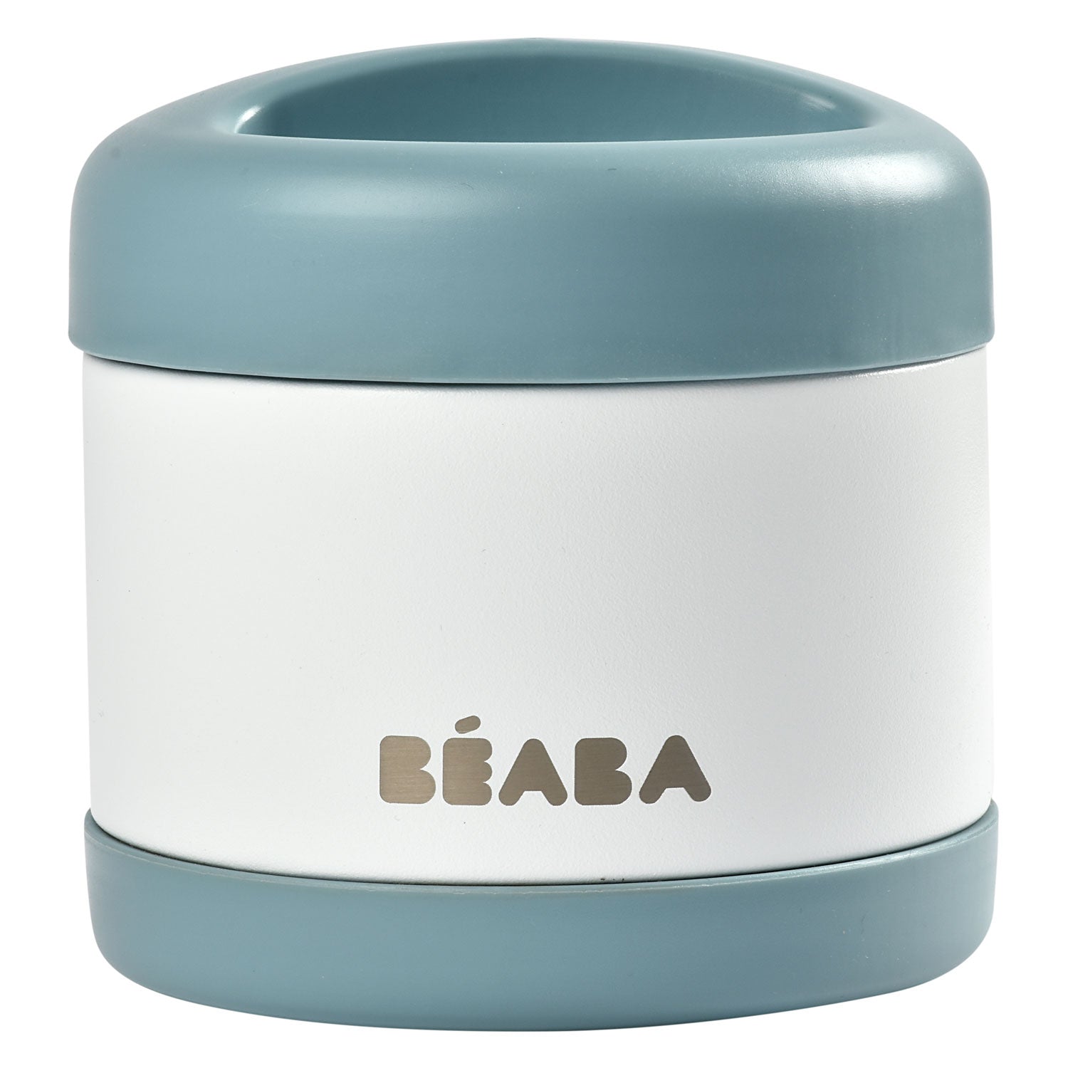 Beaba Thermobehälter aus Edelstahl 500ml blau/weiss