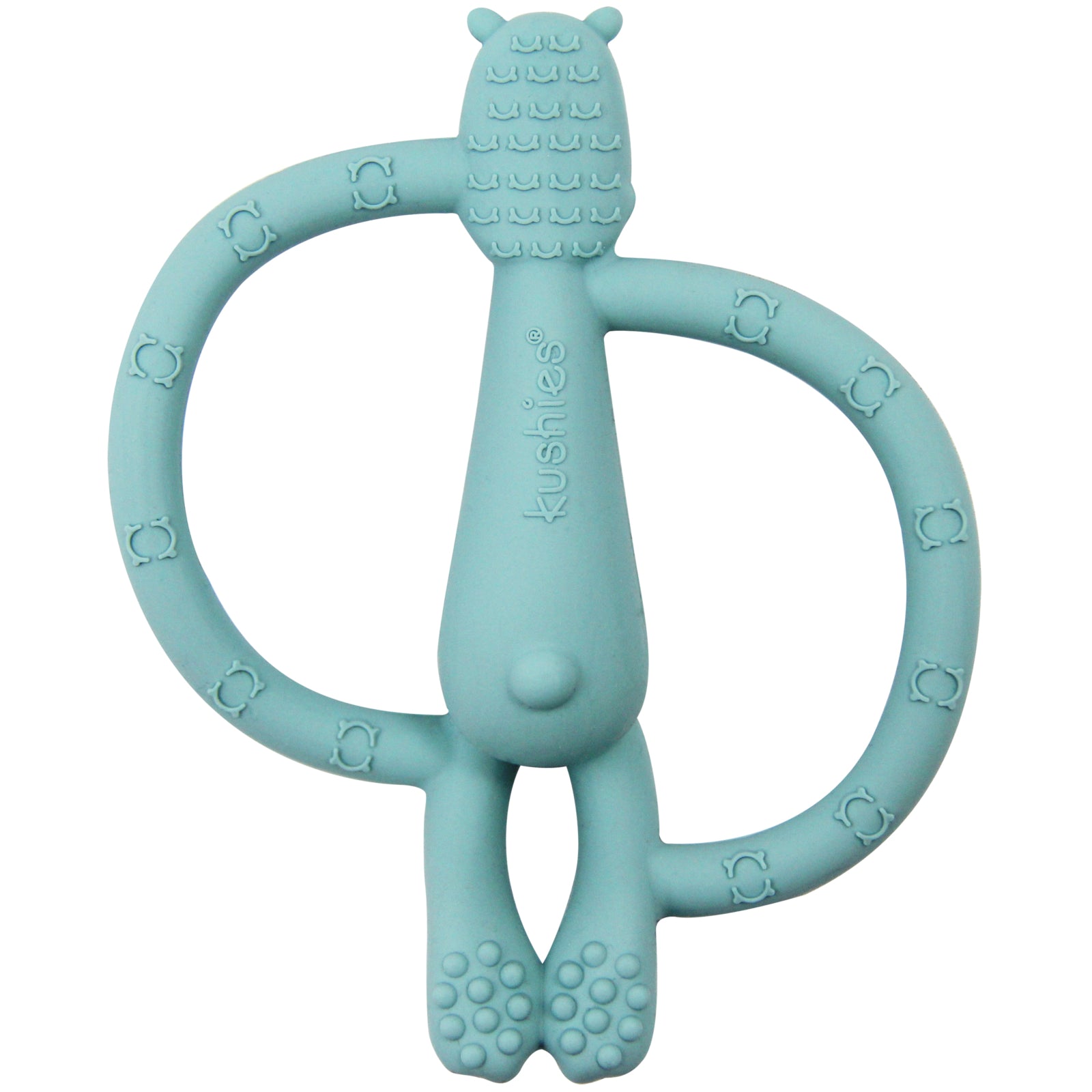 Kushies Silikonbeissring SiliSafari Nilpferd