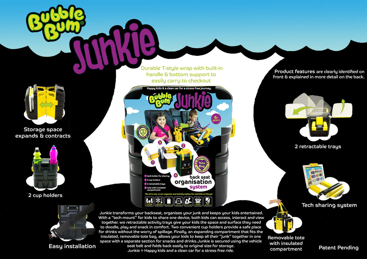 Bubble Bum Junkie Auto Organizer
