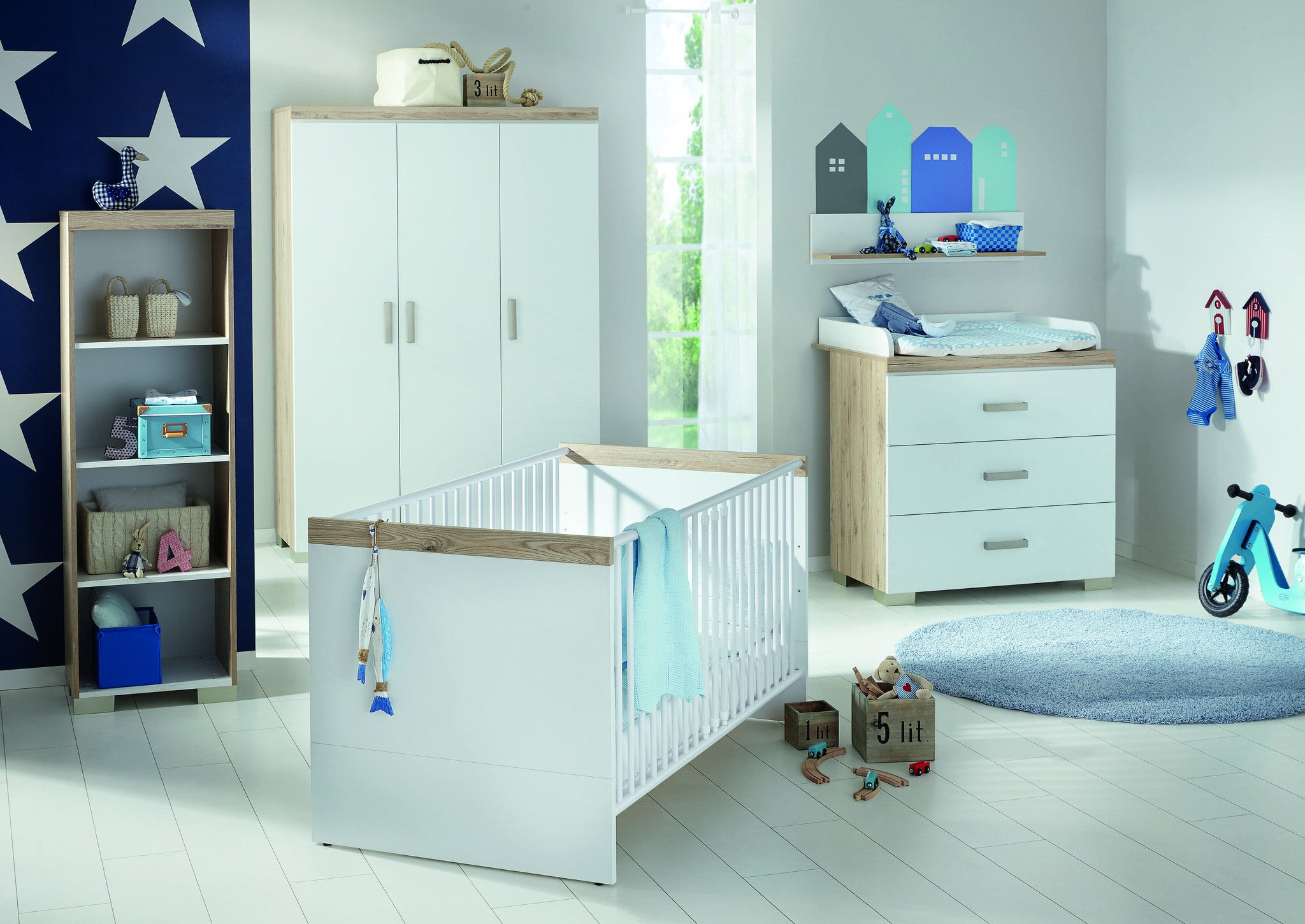 Kinderzimmer Hanna + 4tlg. Bettset 7 Freunde gratis dazu!