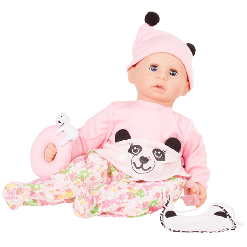 Götz Puppe Cookie 48cm Panda rosa