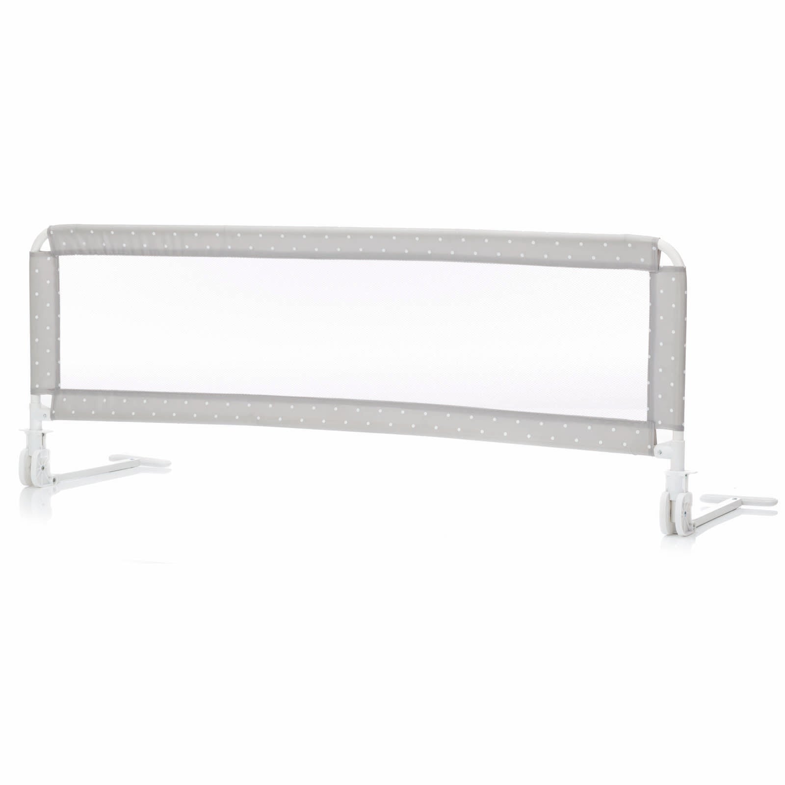 Fillikid Bettschutzgitter Hugo 135x50 cm Punkte grau mit klappfunktion, für Boxspringbetten