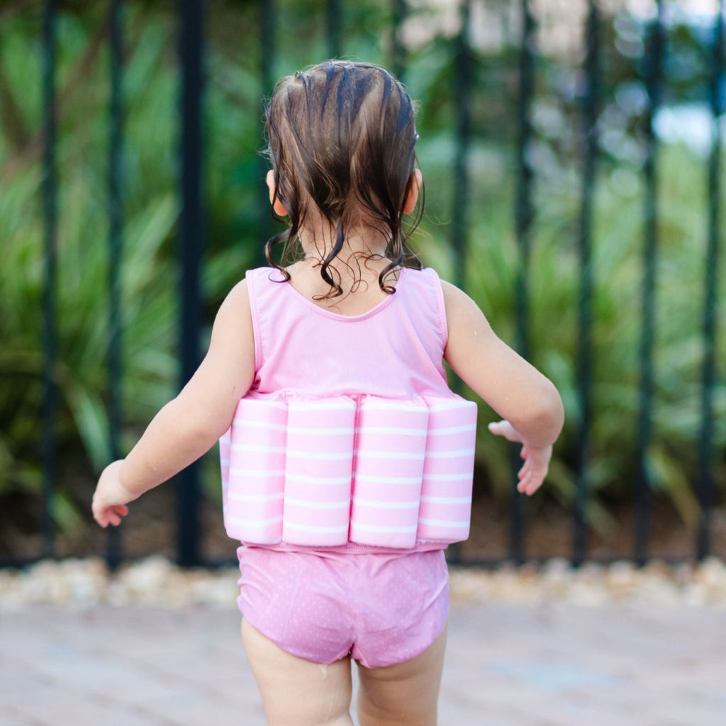 Schwimmanzug Baby Mit Schwimmhilfe - Auftriebs-Badeanzug Mit Sonnenschutz