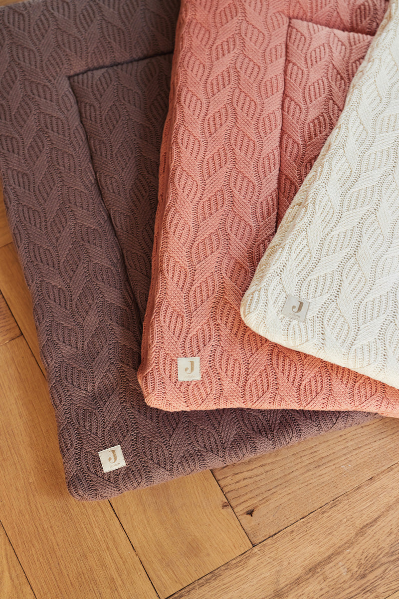 Jollein Krabbeldecke 75x95 cm Spring Knit Rosewood