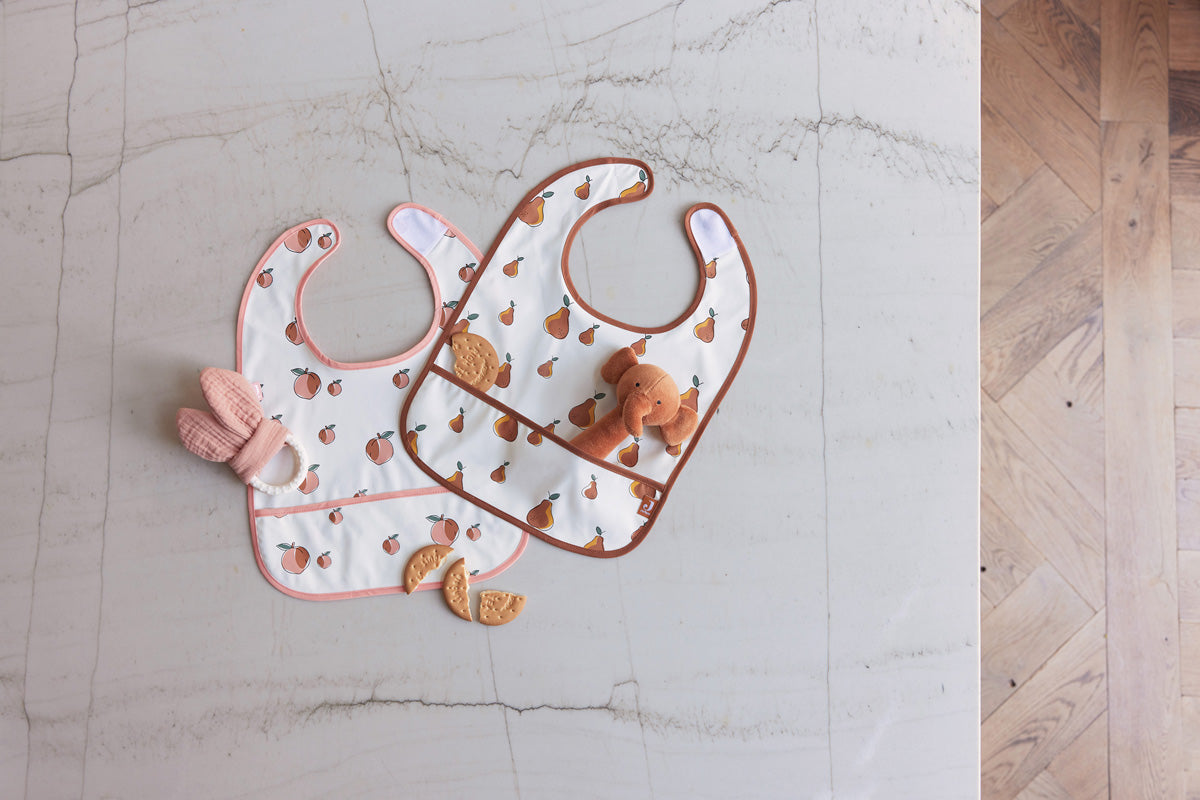 Jollein Lätzchen wasserdicht 2er Pack Peach