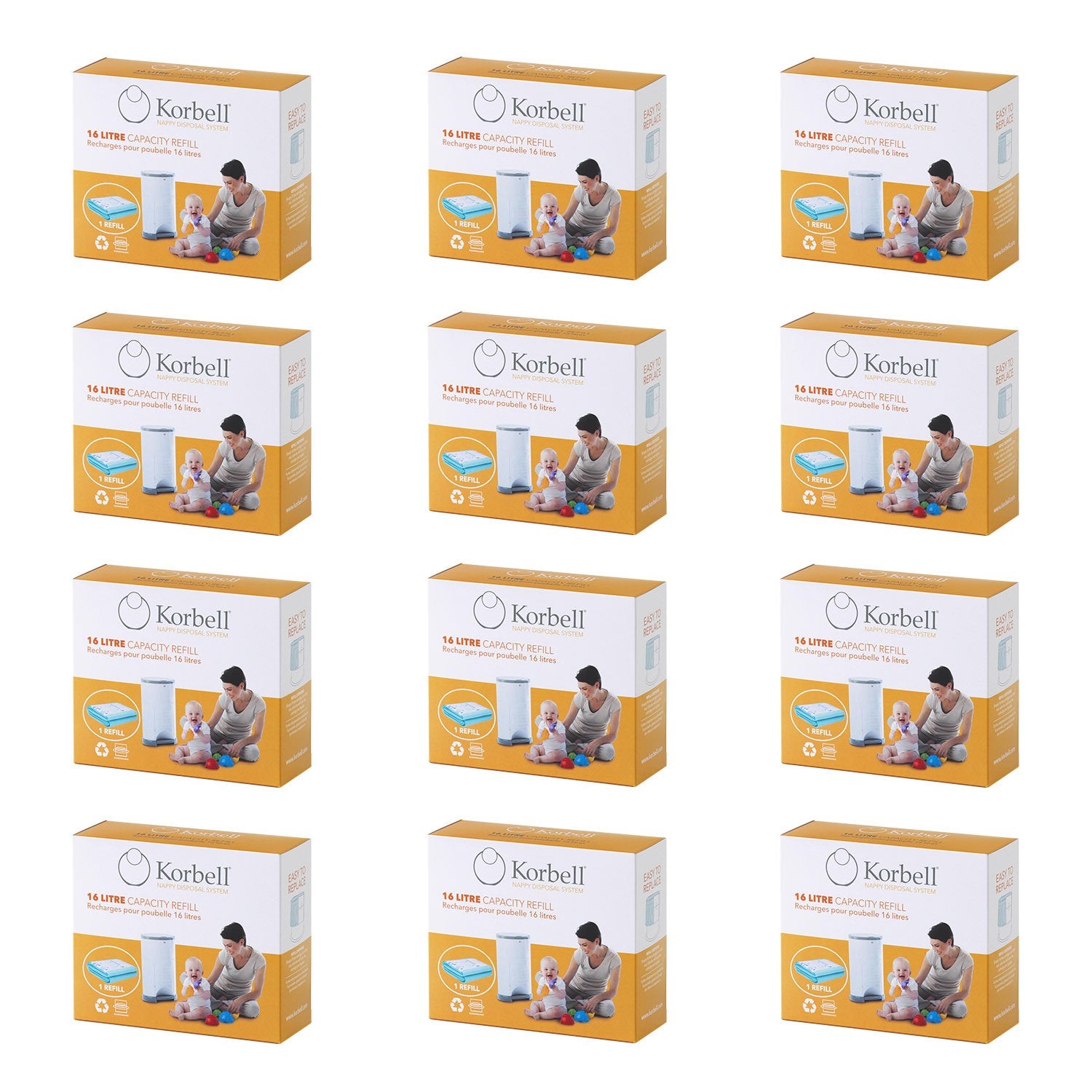 Korbell Nachfüllfolie 12er Pack