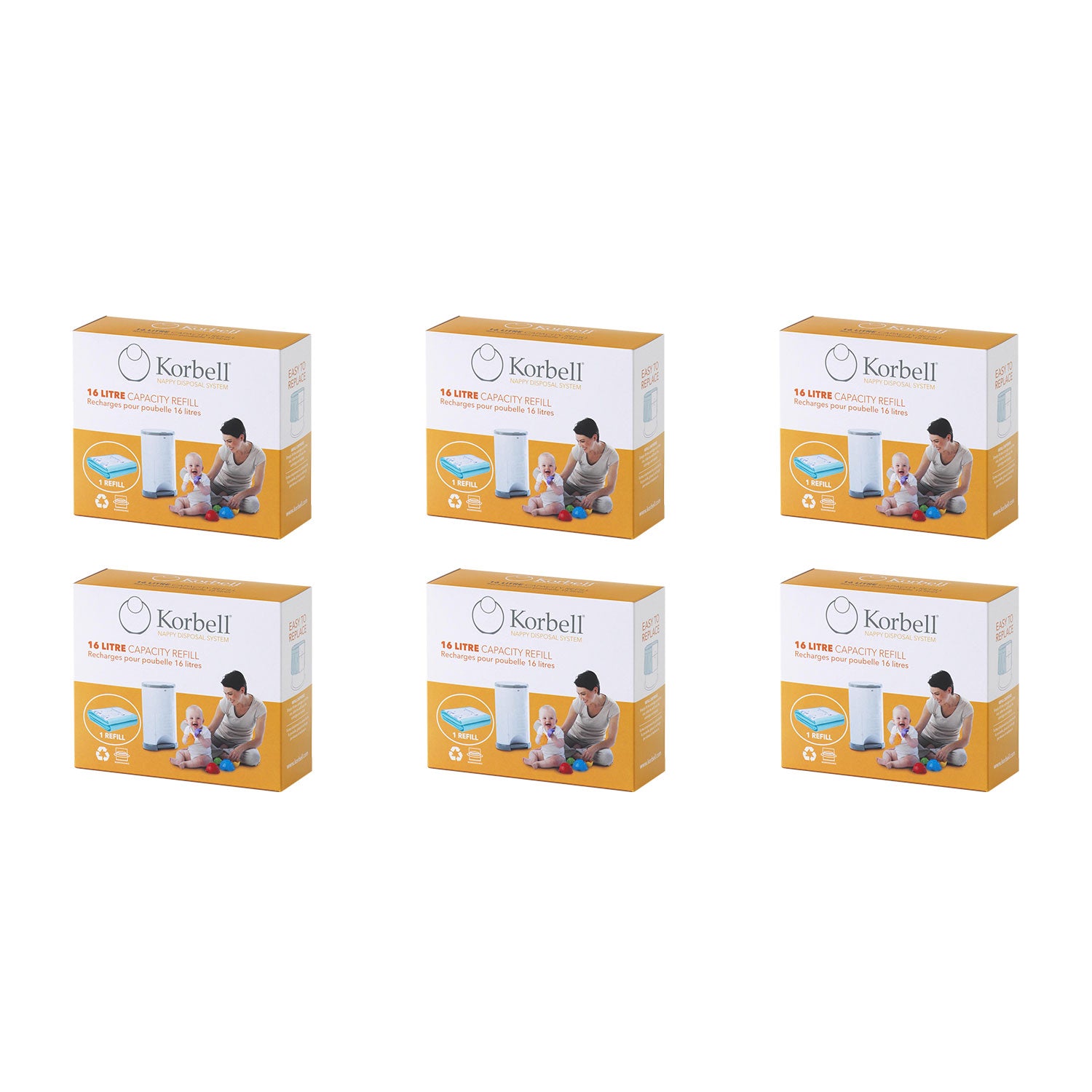 Korbell Nachfüllfolie 6er Pack