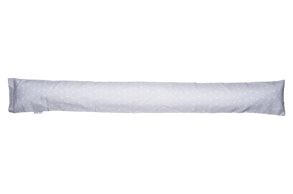 Kuli Muli Lagerungsrolle 115x15 cm Lyocell Satin Punkte grau