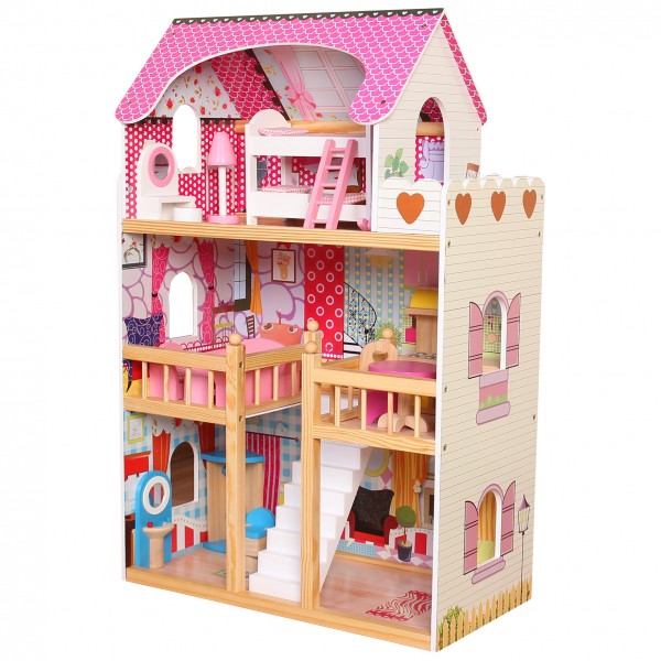 Bino Puppenhaus möbeliert