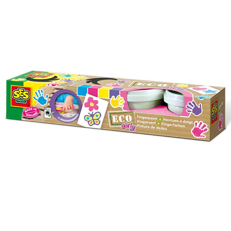 SES Eco Fingerfarben 4 Farben Girls