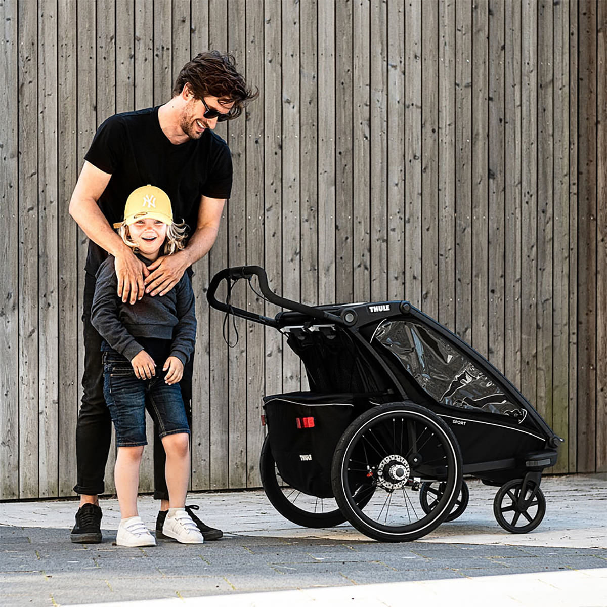 Thule Chariot Fahrradanhänger Sport 1 Black on Black
