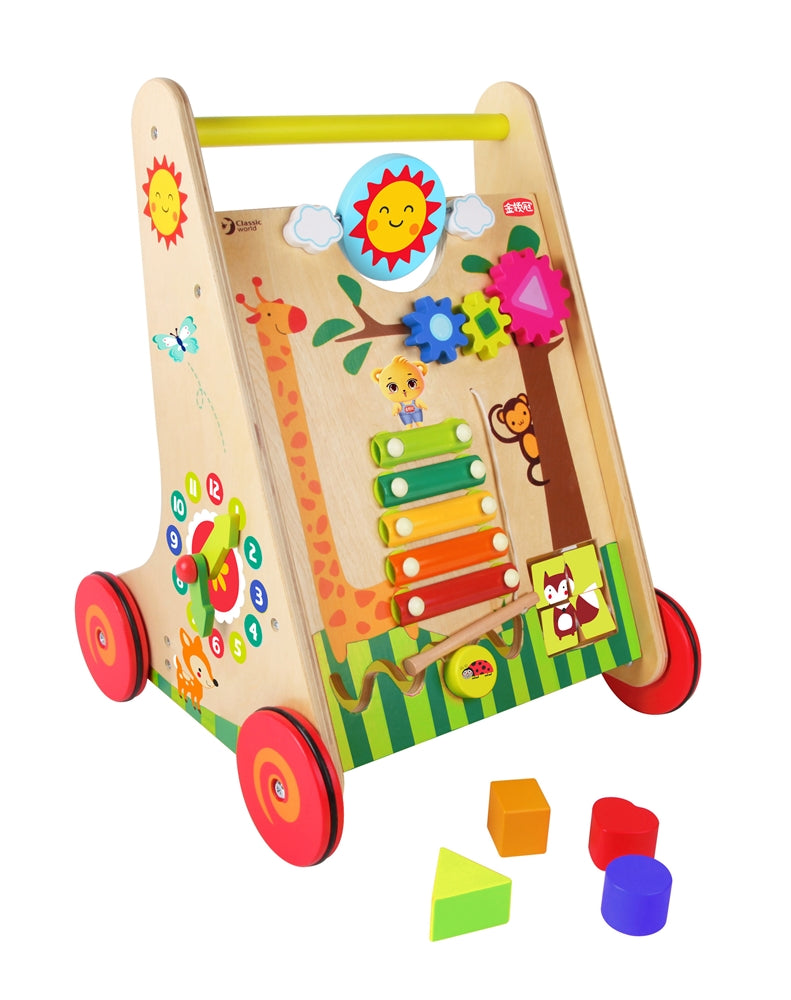 CLASSIC WORLD Lernlaufwagen bunt aus Holz *SALE*