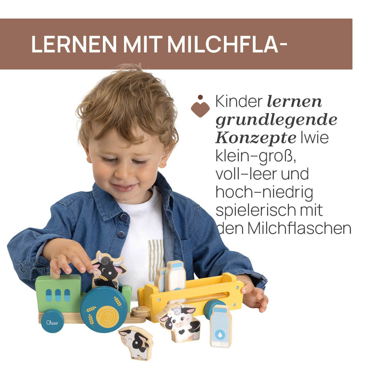 Chicco Holztraktor Montessori