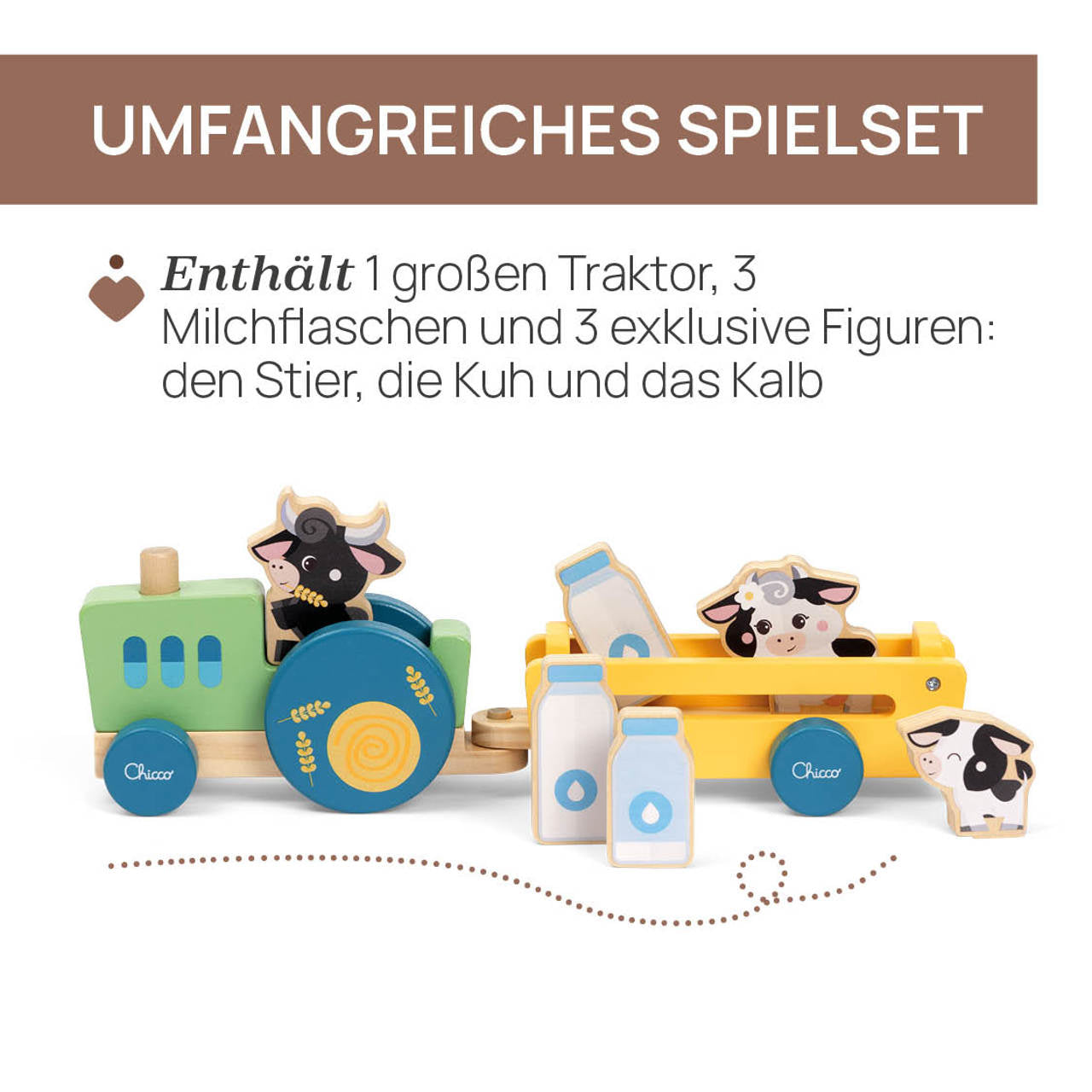 Chicco Holztraktor Montessori