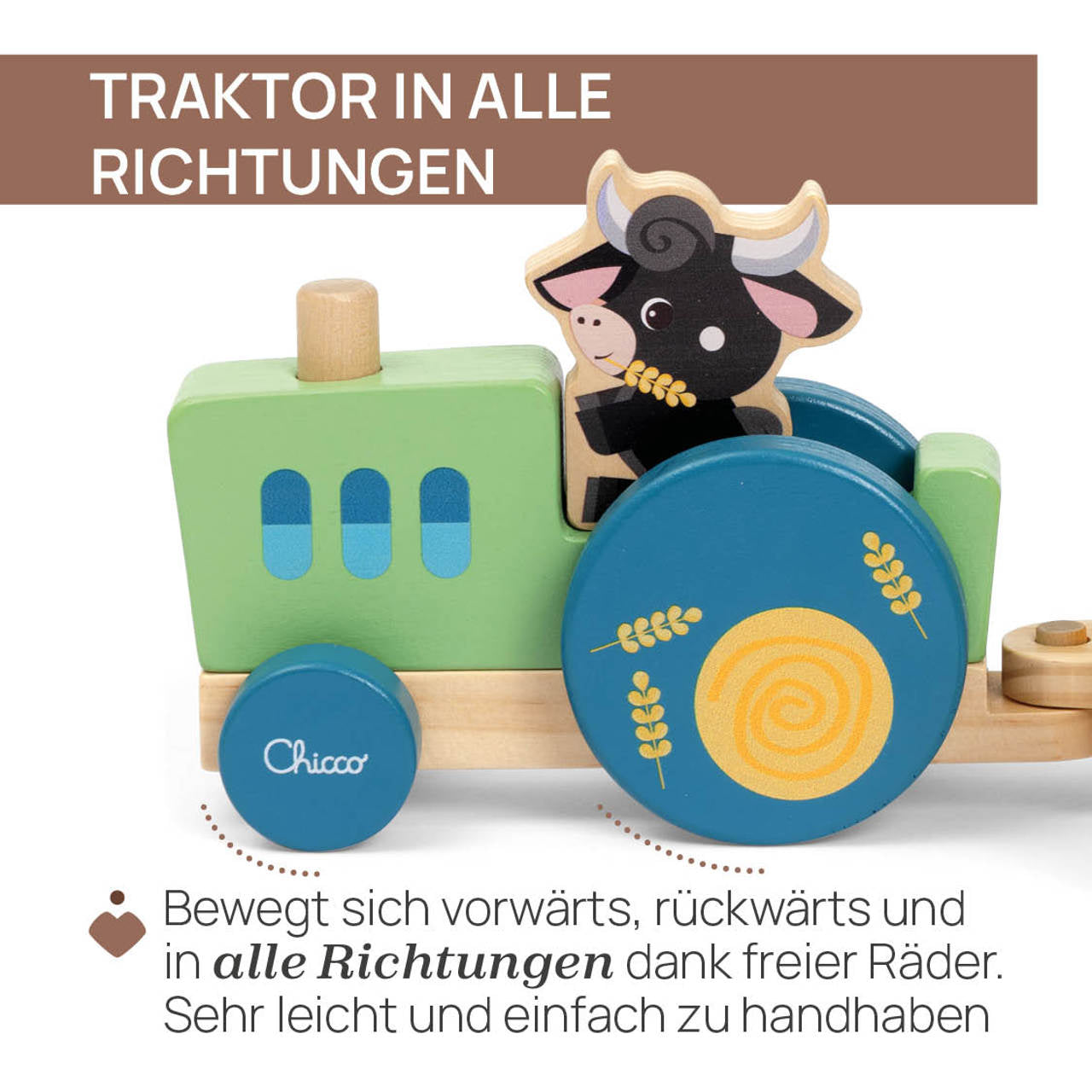 Chicco Holztraktor Montessori