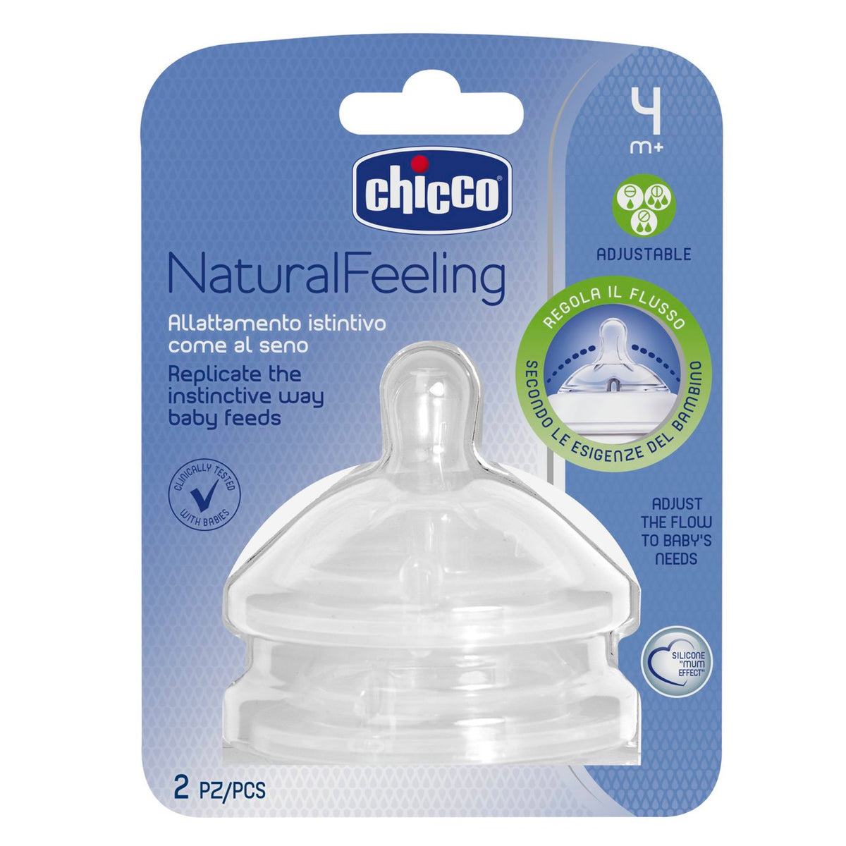 Chicco Flaschensauger Natural Feeling Silikon