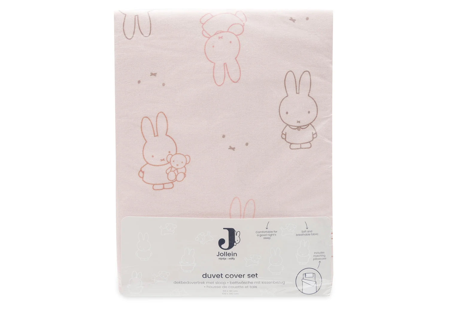 Jollein Bettwäsche 100x140cm - Miffy Moments Silk Rose