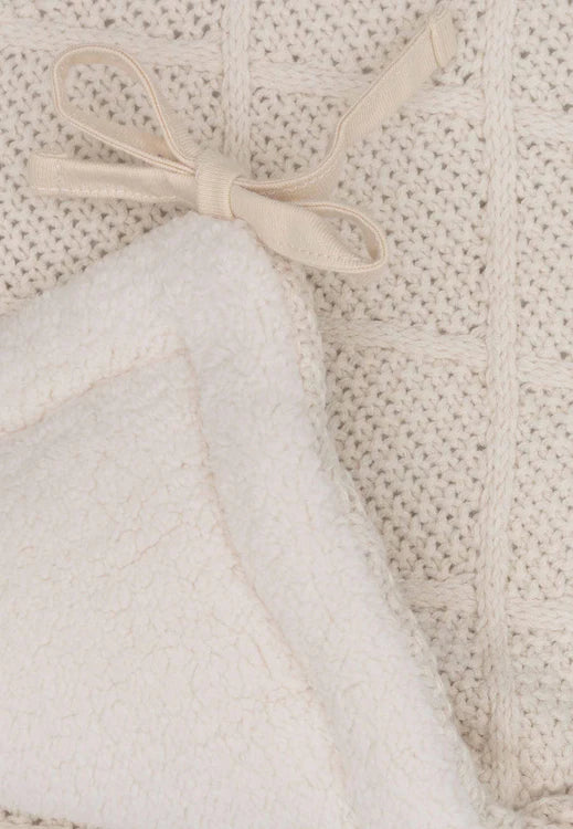 Jollein Bettumrandung/Laufgitterumrandung 180 x 30 cm Check Knit Oatmeal