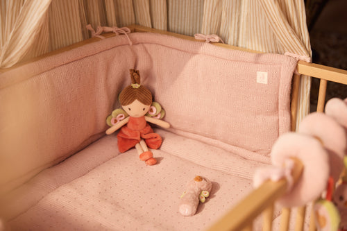 Jollein Laufgitter/Kinderbettumrandung - Sprinkle Knit Silk Rose