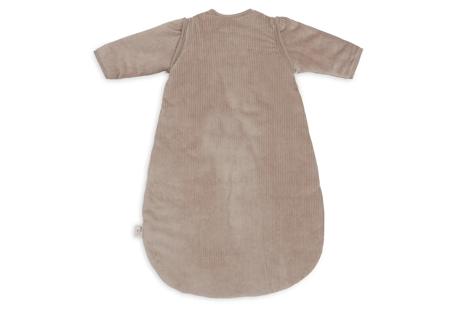 Jollein Schlafsack mit abnehmbaren Ärmeln rund - Rib Milky Coffee
