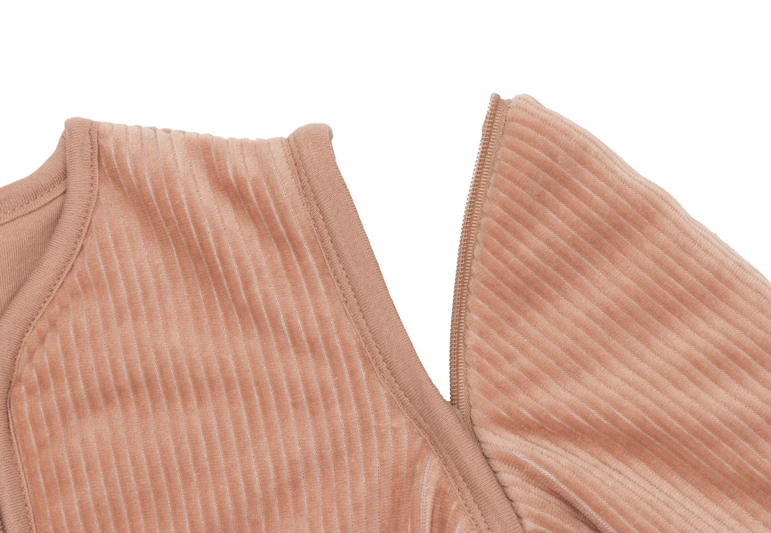 Jollein Schlafsack mit abnehmbaren Ärmeln rund - Rib Light Terra