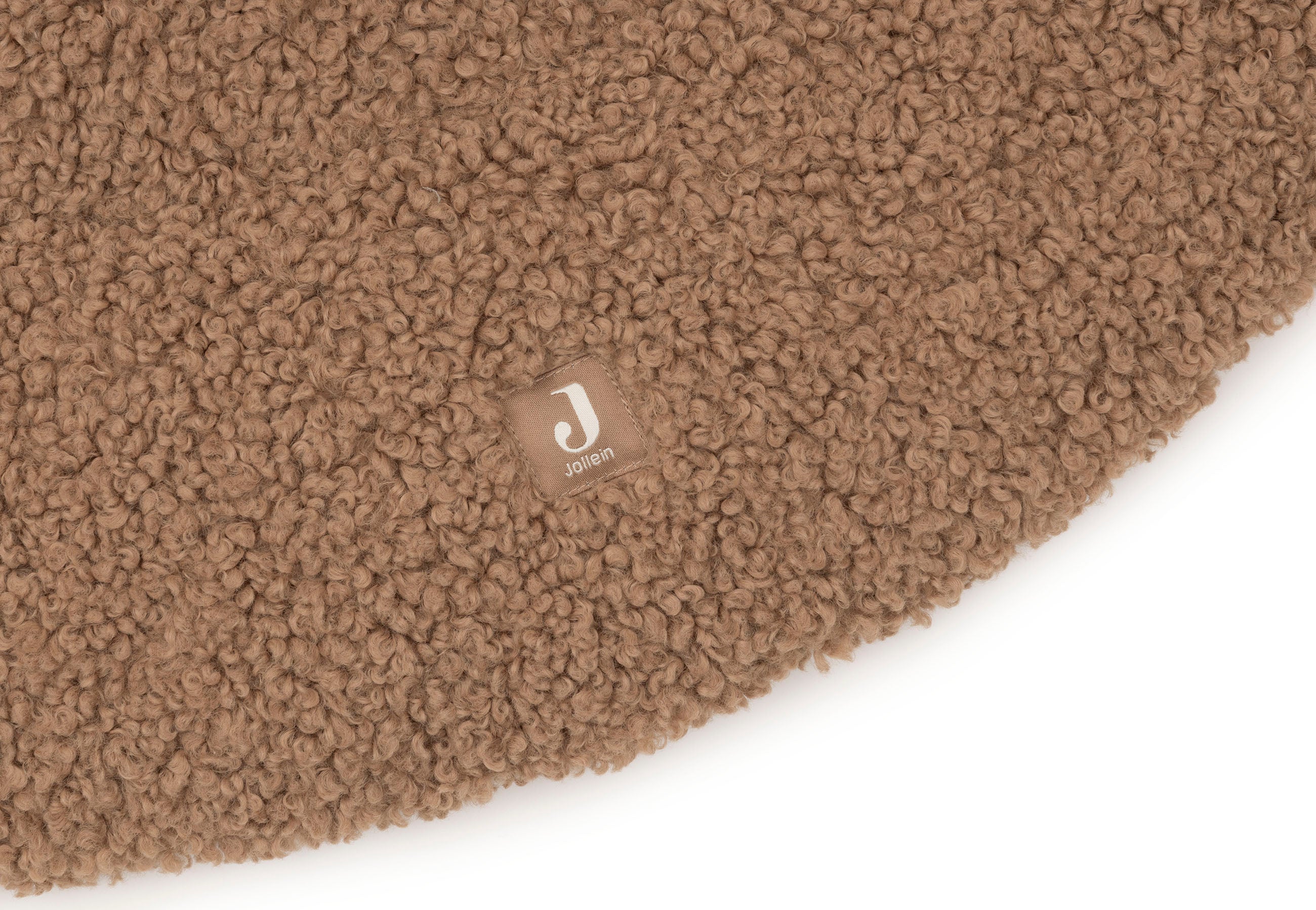 Jollein Krabbeldecke Rund - Curlé Dark Hazel