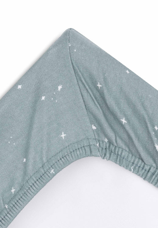 Jollein Wickelauflagenbezug Jersey 50x70 cm Twinkling Sea Green