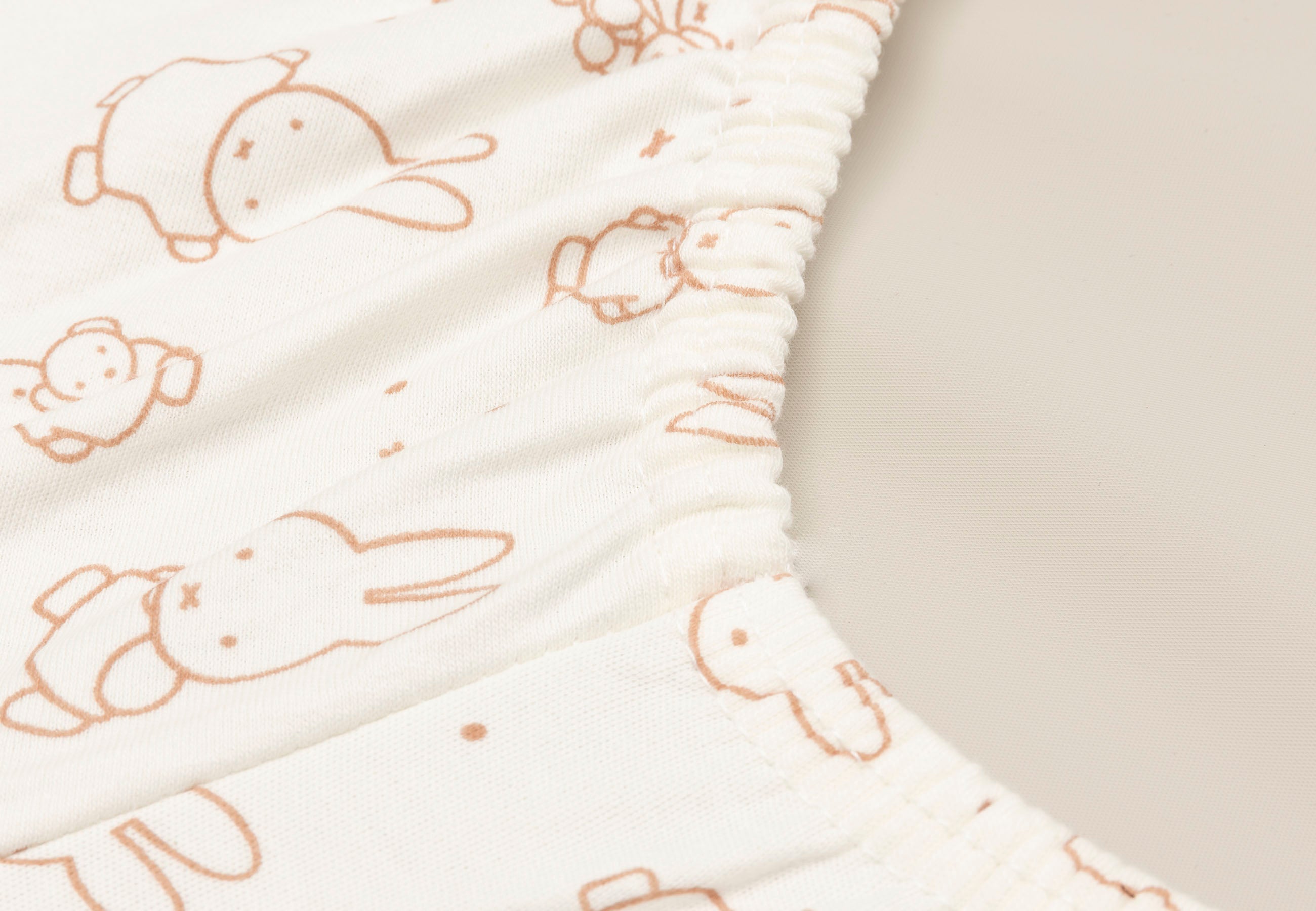 Jollein Wickelauflagenbezug Jersey - Miffy Moments Light Terra